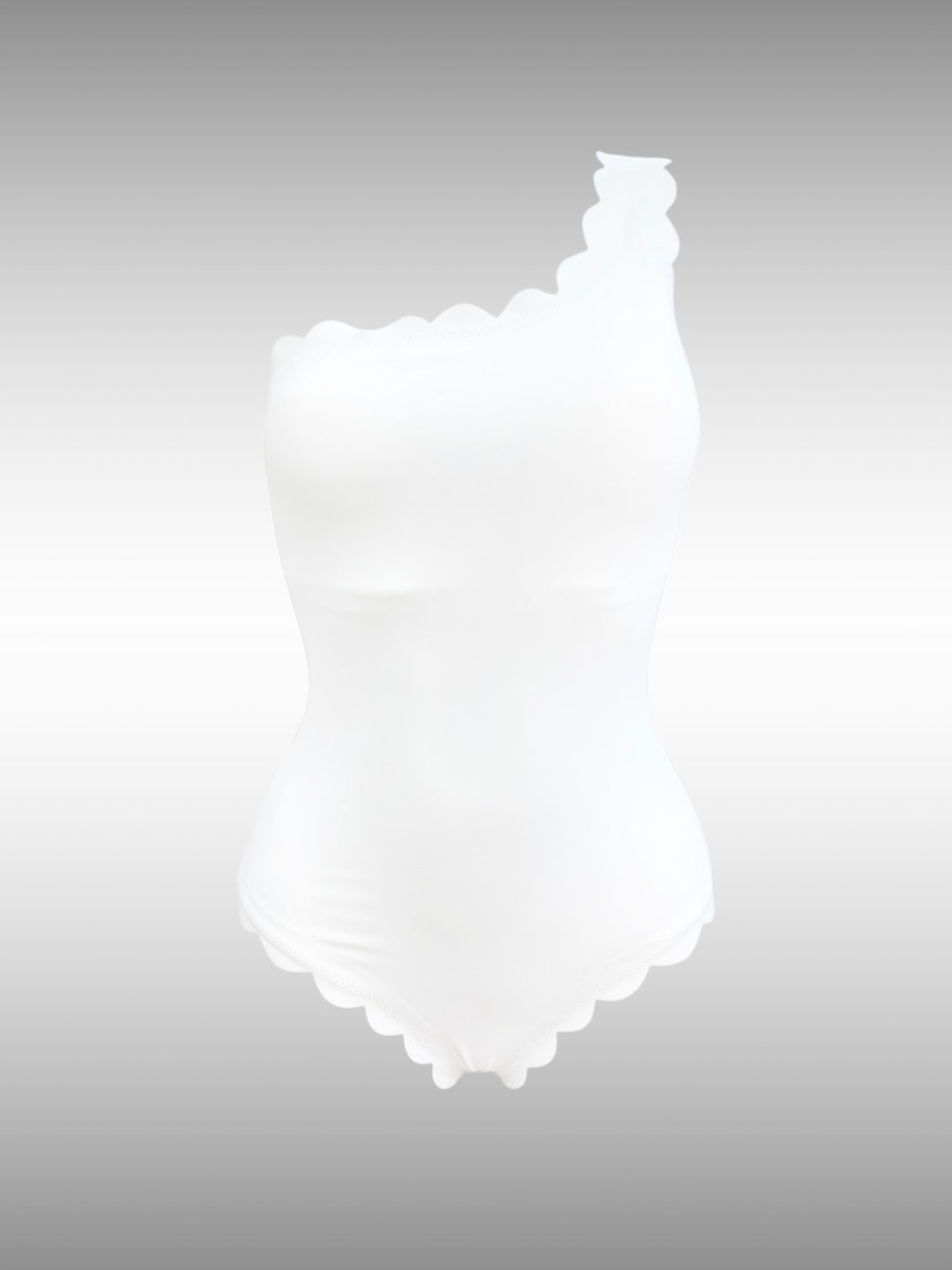 Venus White Over One Shoulder Onepiece