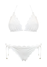 Cargar imagen en el visor de la galería, Venus White Triangle Top with Tie Side Bottom