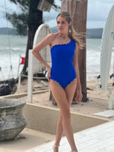 Load image into Gallery viewer, Venus Blue Over One Shoulder Onepiece