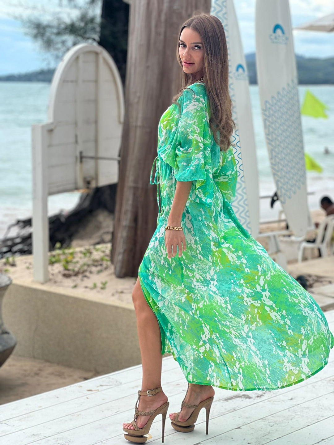 Garden Green Bella Maxi Dress - Resort Collection