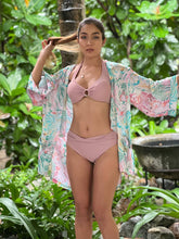 Load image into Gallery viewer, Layan Beach Dusty Pink UW Halter Ring with Mid Rise Front Twist Bottom